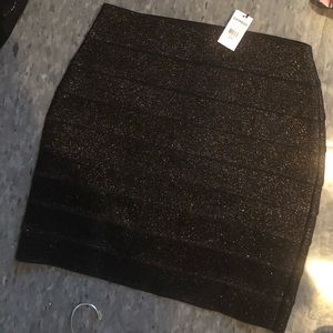 Express brand tight sparkly skirt.
